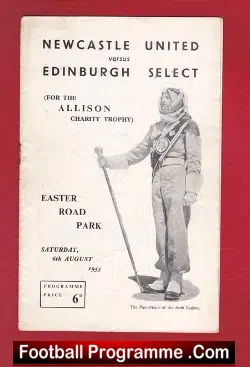 Newcastle United v Edinburgh Select 1955 – Charity Match Easter