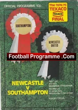 Newcastle United v Southampton 1974 – Texaco Cup Final