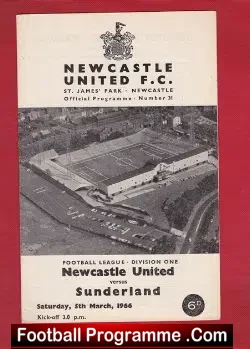 Newcastle United v Sunderland 1966