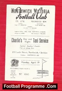 Northwich Victoria v Droylsden 1948