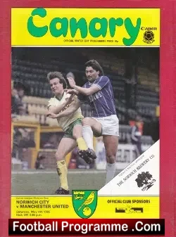 Norwich City v Manchester United 1985