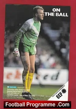 Norwich City v Manchester United 1989