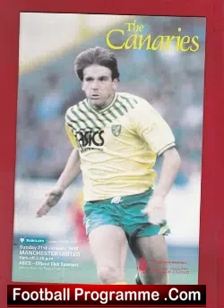 Norwich City v Manchester United 1990
