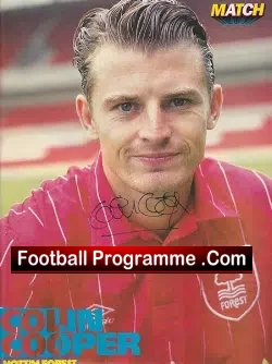 Nottingham Forest Colin Cooper Signed Picture Poster