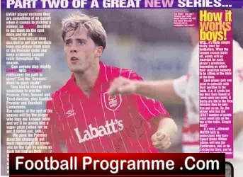 Nottingham Forest Ian Woan Signed Picture Poster