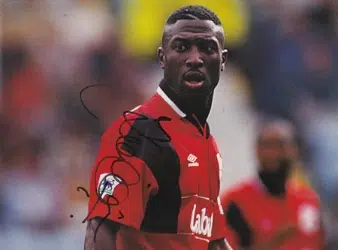 Nottingham Forest Kevin Campbell Signed Autograph Picture Poster