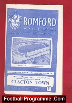 Romford v Clacton Town 1962