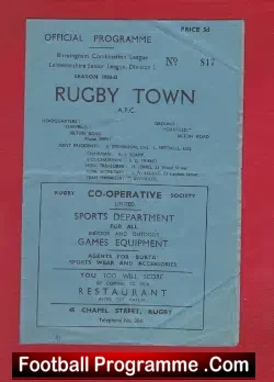 Rugby Town v Tamworth 1951