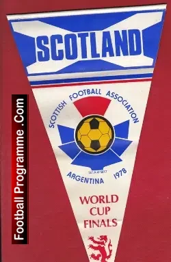 Scotland World Cup Argentina Football Pennant 1978