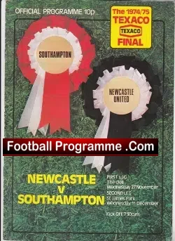 Southampton v Newcastle United 1974 – Texaco Cup Final