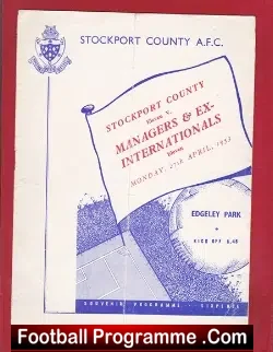 Stockport County v Football Managers 1953 – Matt Busby