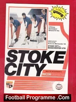 Stoke City v Manchester United 1984 - football programme
