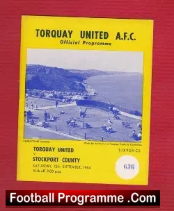 Torquay United v Stockport County 1964
