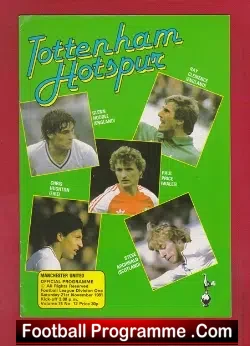 Tottenham Hotspur v Manchester United 1981