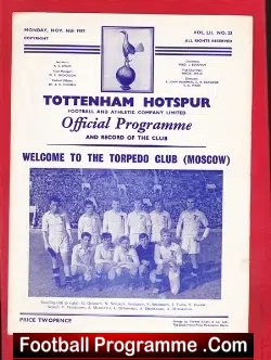 Tottenham Hotspur v Torpedo Moscow 1959 – Friendly USSR