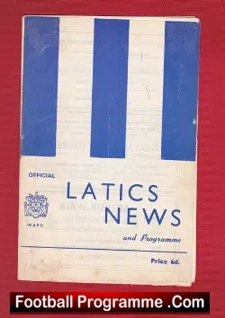 Wigan Athletic v Rossendale United 1970 - Semi Final - football programme