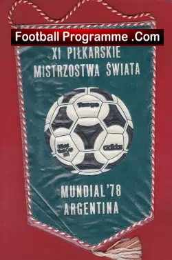 World Cup Argentina Football Pennant 1978 + Scotland
