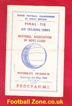 Air Training Corps v Boys Clubs – Junior Final 1954