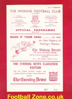 Woking v Walton Hersham 1959