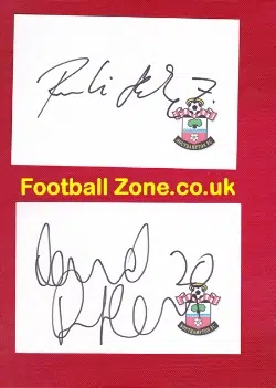 Southampton Football Club Multi Signed Autographed Cards