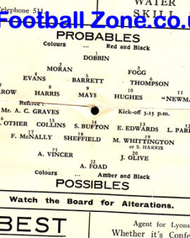 Margate Football Club Trials Match – 1932 – RARE