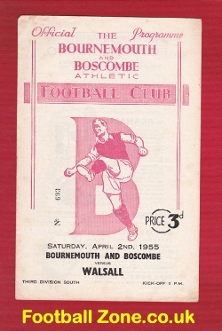 Bournemouth v Walsall 1955