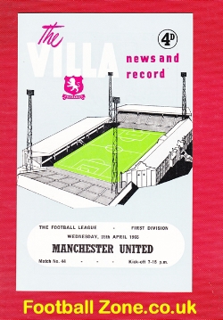 Aston Villa v Manchester United 1965