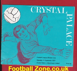 Crystal Palace v Manchester United 1971