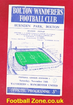 Bolton Wanderers v Manchester United 1959