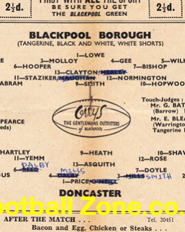 Blackpool Borough Rugby v Doncaster 1960 – St Annes Road