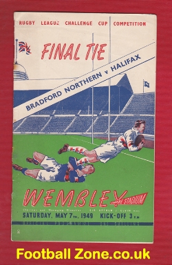 Halifax Rugby v Bradford Northern 1949 – Challenge Cup Final