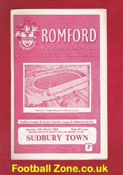 Romford v Sudbury Town 1962