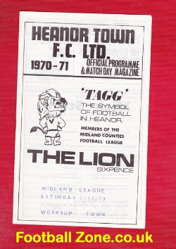 Heanor Town v Worksop Town 1970 – Plus Stats Sheet