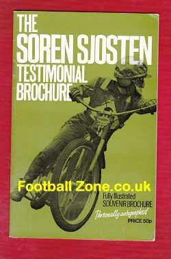 Soren Sjosten Speedway Testimonial 1975 – Autographed
