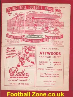 Walsall v Shrewsbury Town 1955 – to clear
