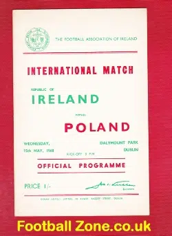 Ireland v Poland 1968 – Dublin