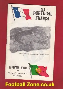 Portugal v France 1957 – in Lisbon