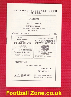 Dartford v Rugby Town 1962