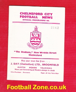 Chelmsford City v Gillingham 1962
