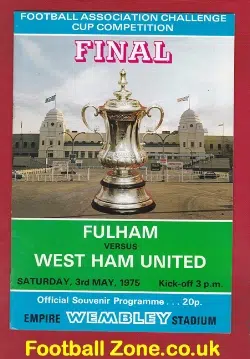 Fulham v West Ham 1975 - FA Cup Final Wembley