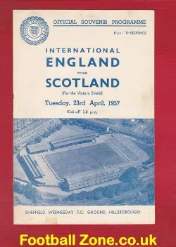 England v Scotland 1957 - at Hillsborough - Nobby Stiles 4