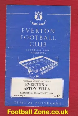 Everton v Aston Villa 1966 – First Black Football Player