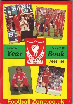 Liverpool Football Club Official Yearbook Handbook 1988 – 1989