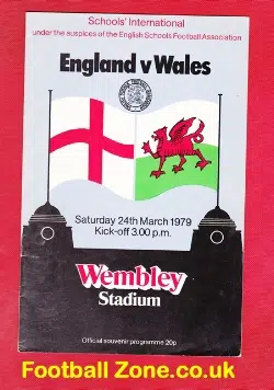 England v Wales 1979 – Schoolboys at Wembley