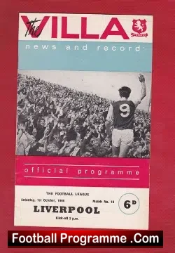 Aston Villa v Liverpool 1966