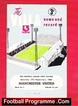 Aston Villa v Manchester United 1960
