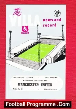 Aston Villa v Manchester United 1965