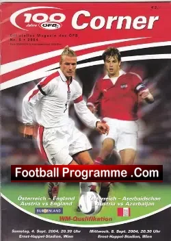 Austria v England 2004