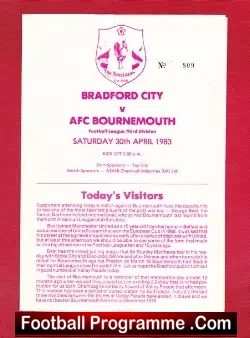 Bradford City v Bournemouth 1983 – George Best