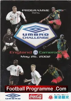 Cameroon v England 2002 – Kobe Universiade Stadium Japan